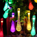 Solar Powered Tear Drop Garden Led Lights