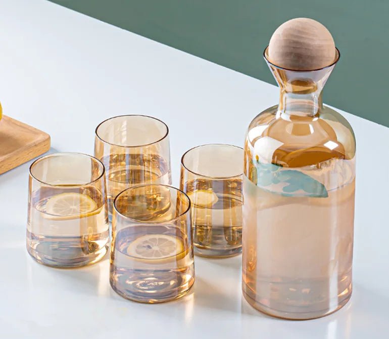 High Quality Glass, Designed For Durability And Clarity 7 Piece Decanter Set