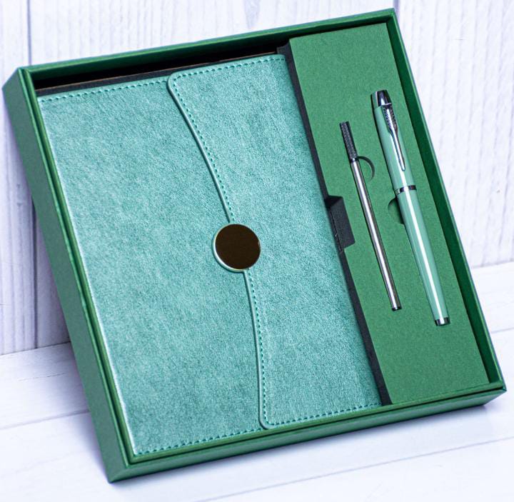 Executive Notebook Gift Set | LeatherBound Notebook & Refillable Pen