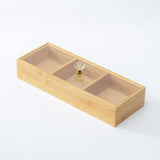 3 Slot Wooden Tea Bag & Candy Organizer Stylish Storage Solution