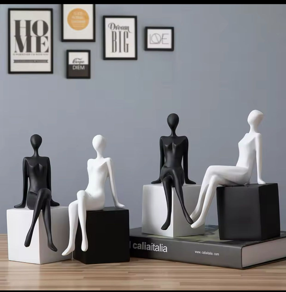 Decorative Sitting Figure Model Bookend.