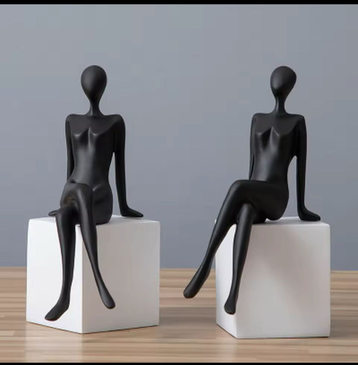 Decorative Sitting Figure Model Bookend.