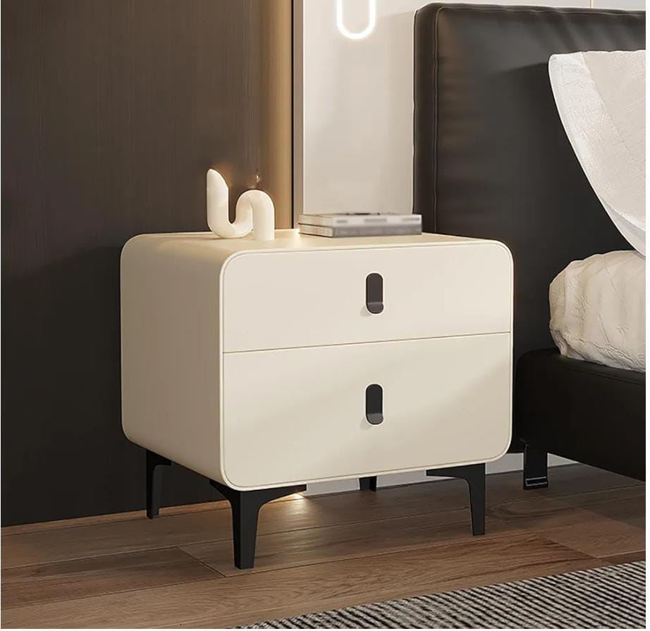 Bedside Table Set of 2 with 2 Drawers Stylish Storage for Bedroom & Living Room