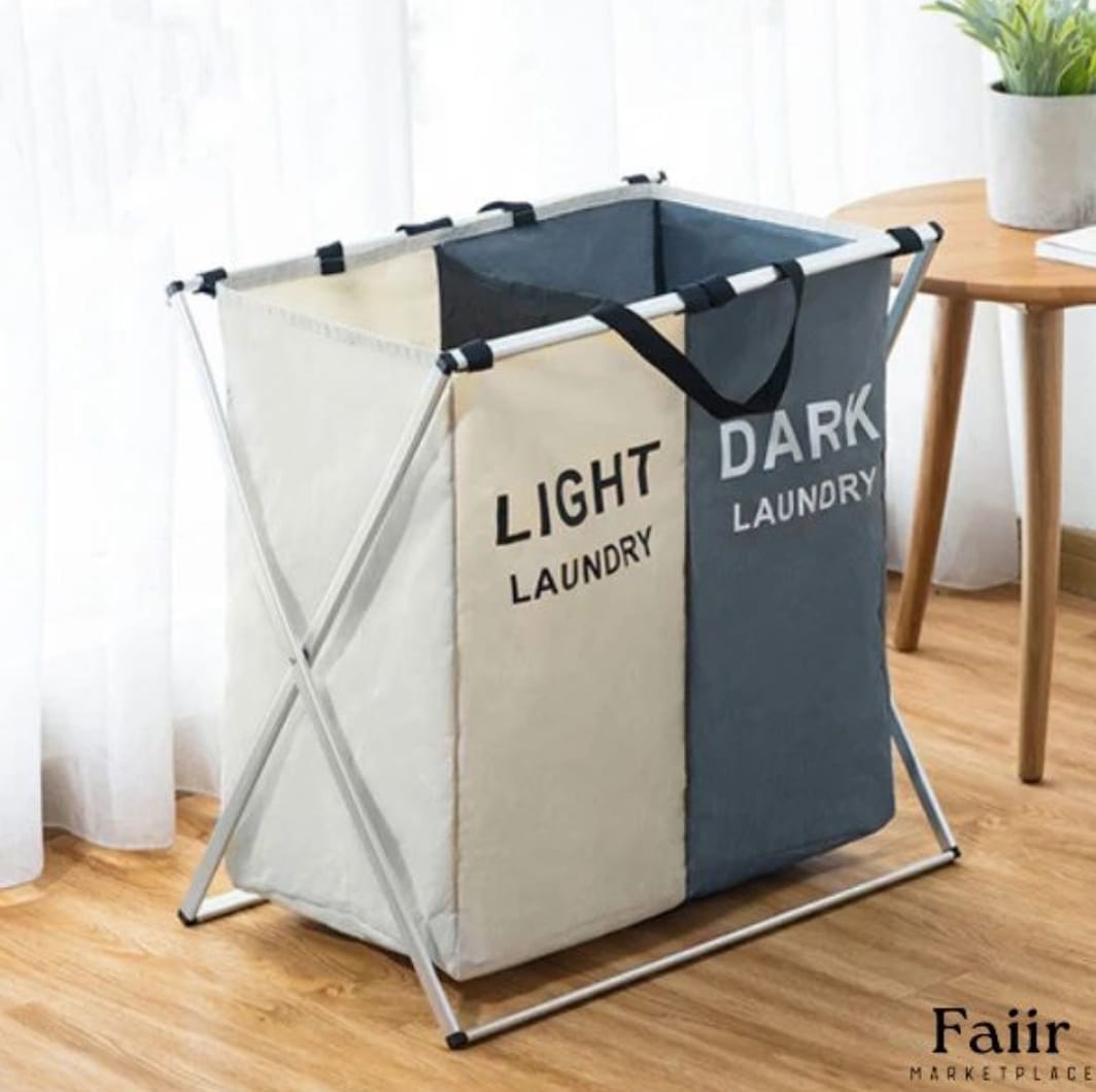 Furaha Finds Double Sided Laundry Basket  Waterproof & Dustproof