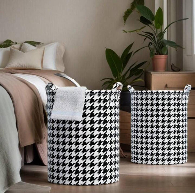 Furaha Finds high quality fabric 50L foldable laundry basket with reinforced handles durable lightweight and perfect for home and laundry room organization