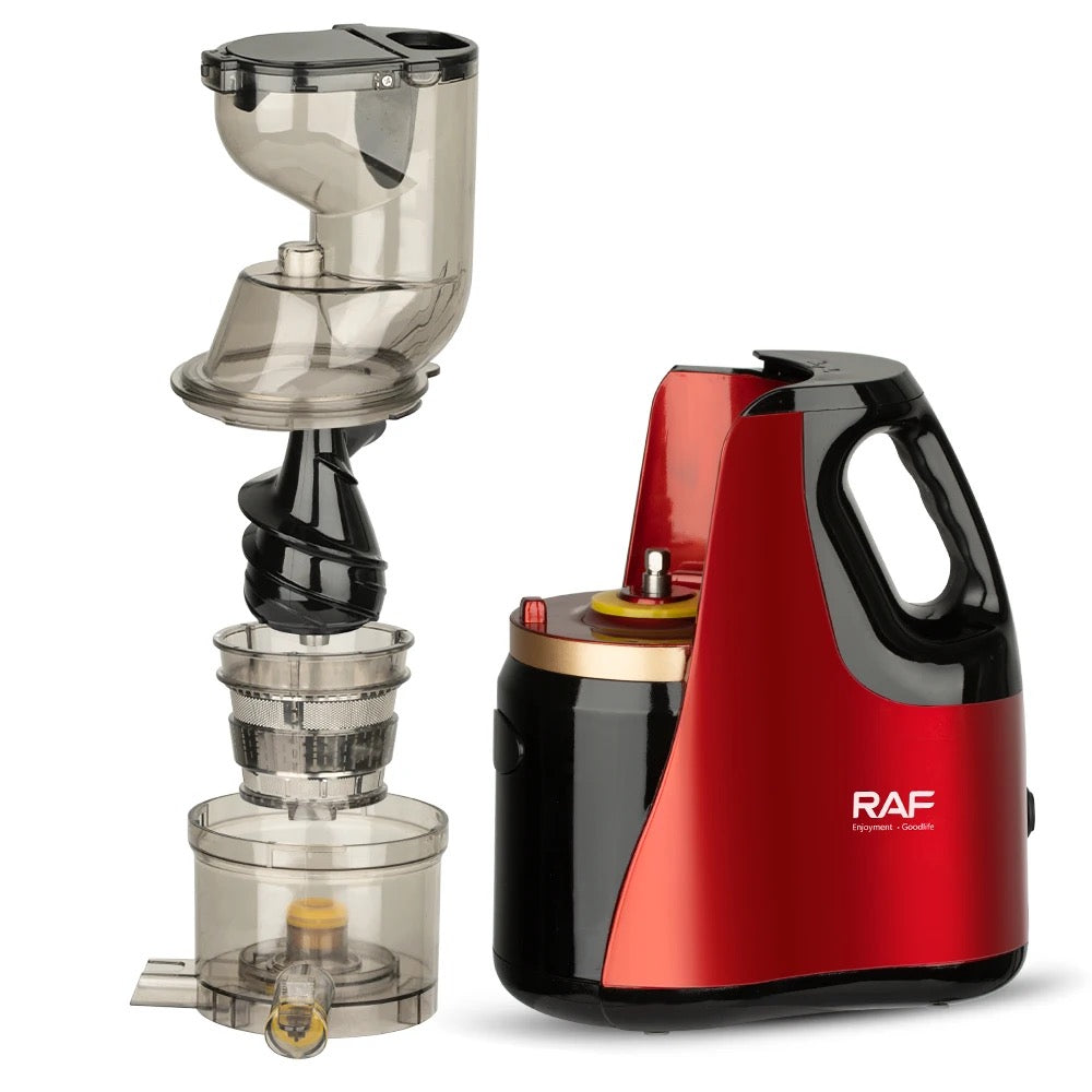 RAF Electric Slow Juicer | 150W Cold-Press Fruit Juicer Machine | Easy Wash, Large Caliber | 220V