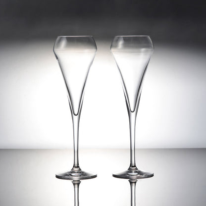 Chef & Sommelier Open Up Effervescent Flute Glasses | 200ml, Set of 4 for Sparkling Wine & Champagne