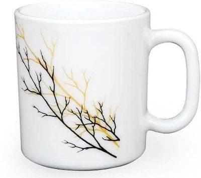 36 pcs Set 320 ml Mugs | Golden Fall Design | Rich and Elegant