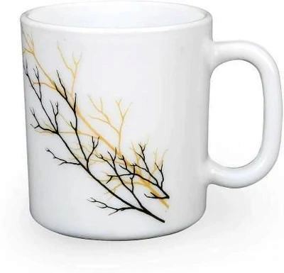 6 Sets (36pcs) 25 cl Mugs | Golden Fall | Decorative and Versatile | Porcelain