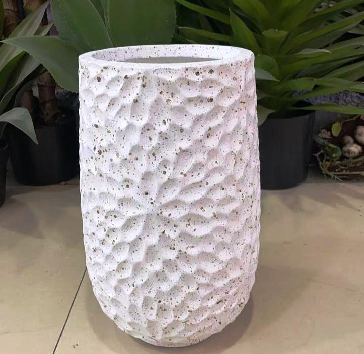 Inspirational Concrete Flower Pots | Creative Indoor | Outdoor Planter with Drainage Hole (36cm x 22cm x 22cm) | General Home Outdoor Decor