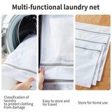 Durable Polyester Water-permeable Laundry Mesh Bags | 6pcs Set| White| Laundry Supplies Mesh Bags