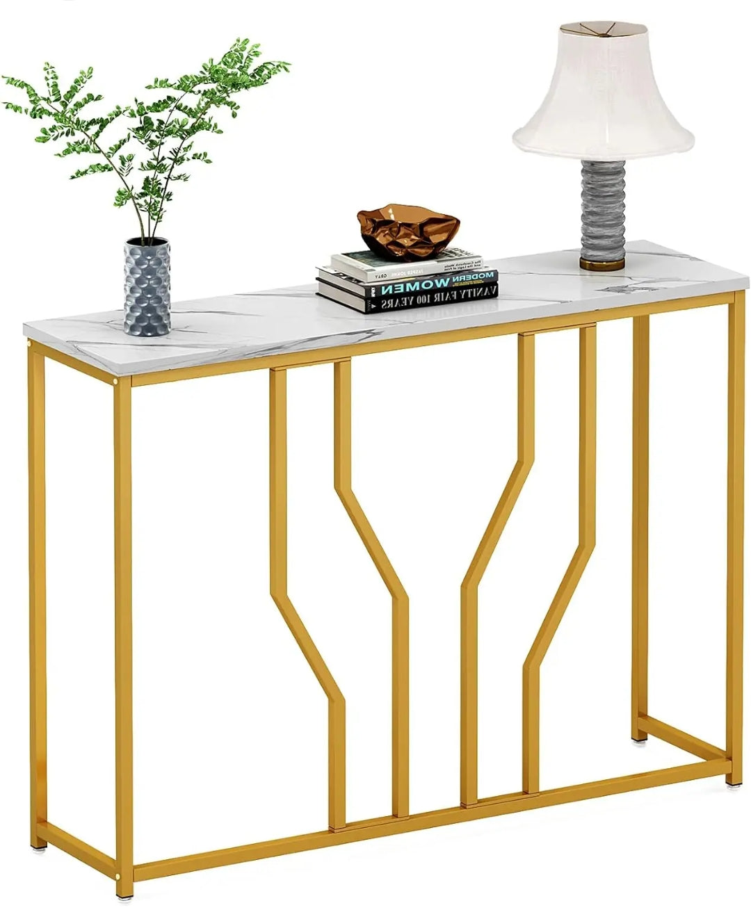 Hallway Console Table | MDF with Steel Frame | 120 x 30 x 60 cm | Up to 30 kg Load Capacity