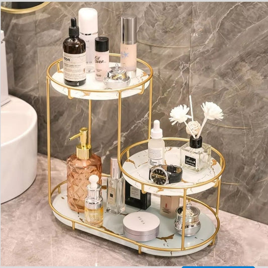 Light Luxury Storage Shelf / Cosmetics Toiletries Organizer