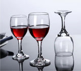 6 Piece Wine Glasses Set | Elegant Stemmed Glasses for Red, White, and Sparkling Wine