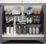 Multipurpose Under Sink  2 Tier Rack Organizer with Adjustable Width | Kitchen | Bathroom | Countertops