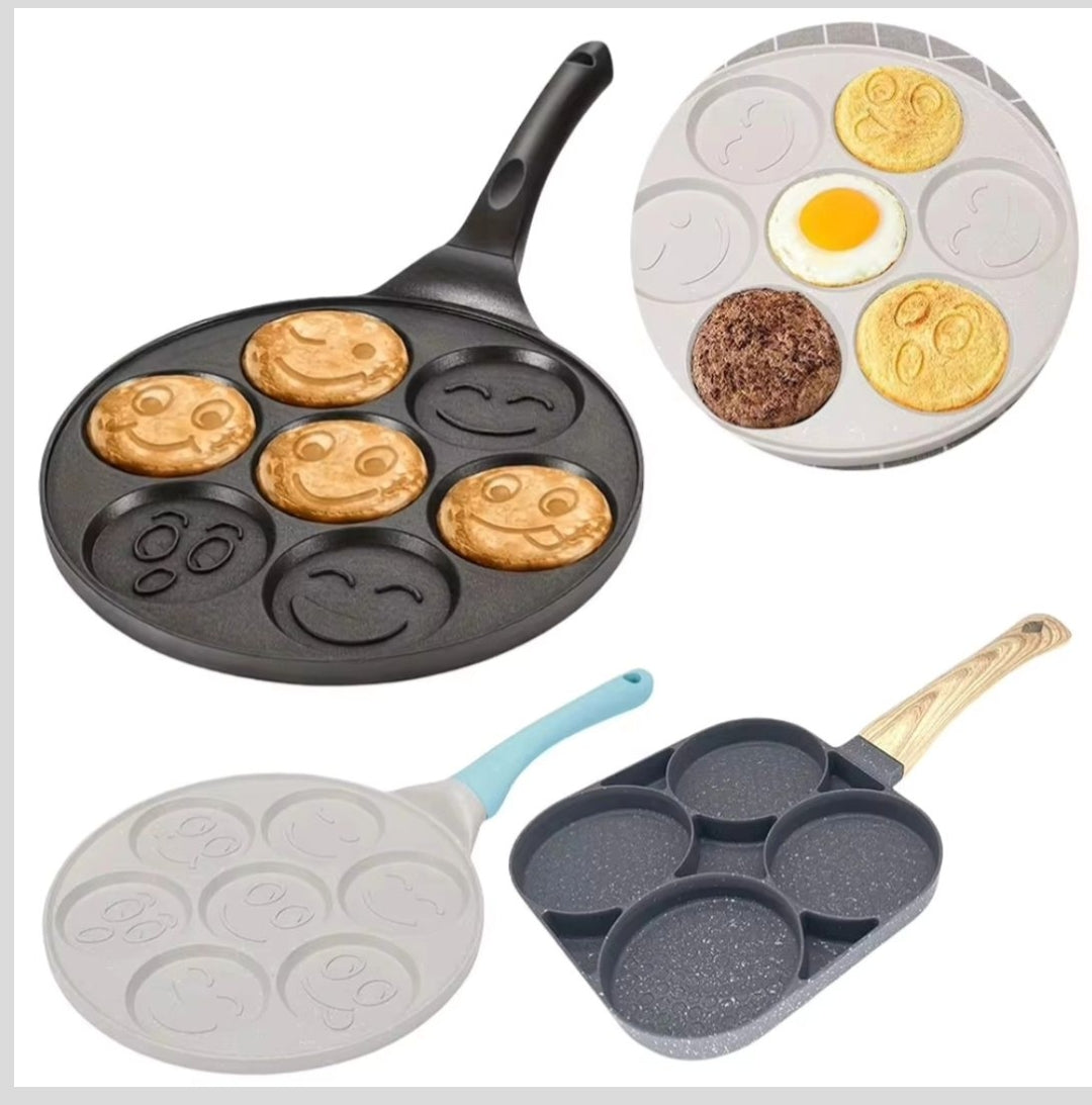 Non-stick Ceramic Coating 7-Hole Die Cast Aluminium Pan | Heat-resistant | 46cm x 7.1cm