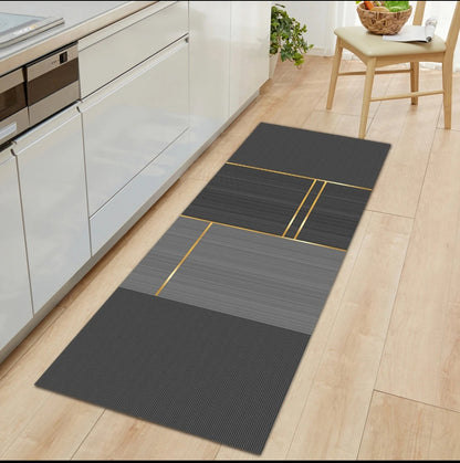 2in1 Kitchen Antislip Mats Set  Big & Medium Size for Safe and Comfortable Kitchen Use