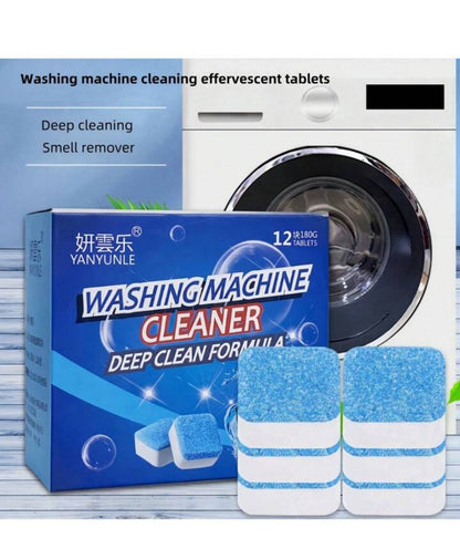 Drum Washing Machine Antibacterial Cleaning Tablets – Powerful Decontamination, 12pcs Set, Suitable for All Washing Machines