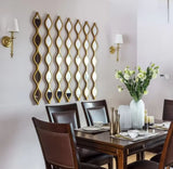 3 in 1 Wavy Decor Mirrors | Elegant Wall Mirrors Available in Gold & Silver