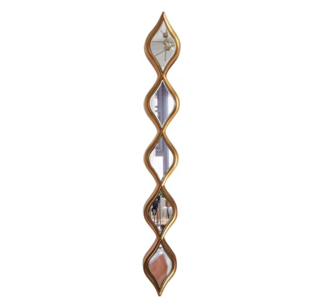 3 in 1 Wavy Decor Mirrors | Elegant Wall Mirrors Available in Gold & Silver