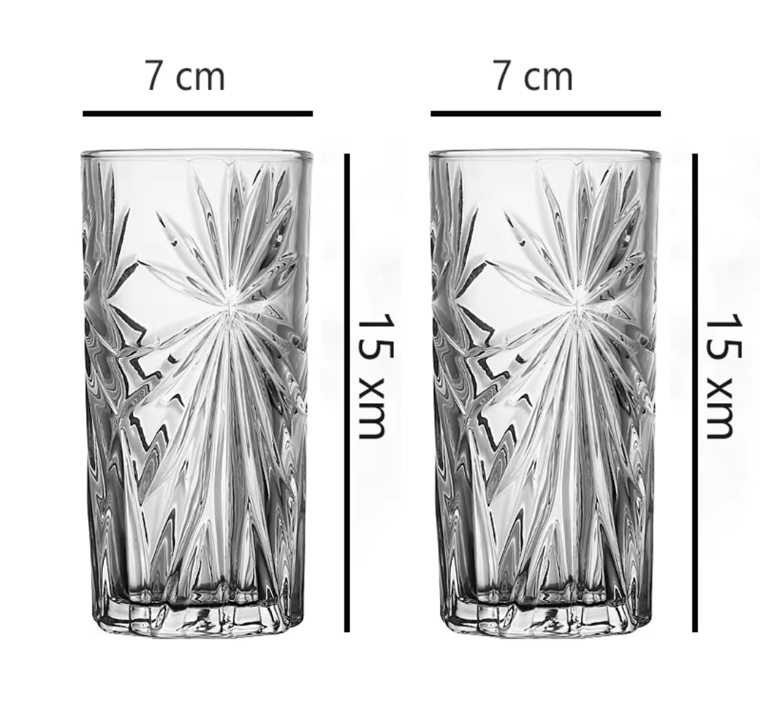 Quality Heavy Water Glasses Set of 6 Durable and Elegant Glasses