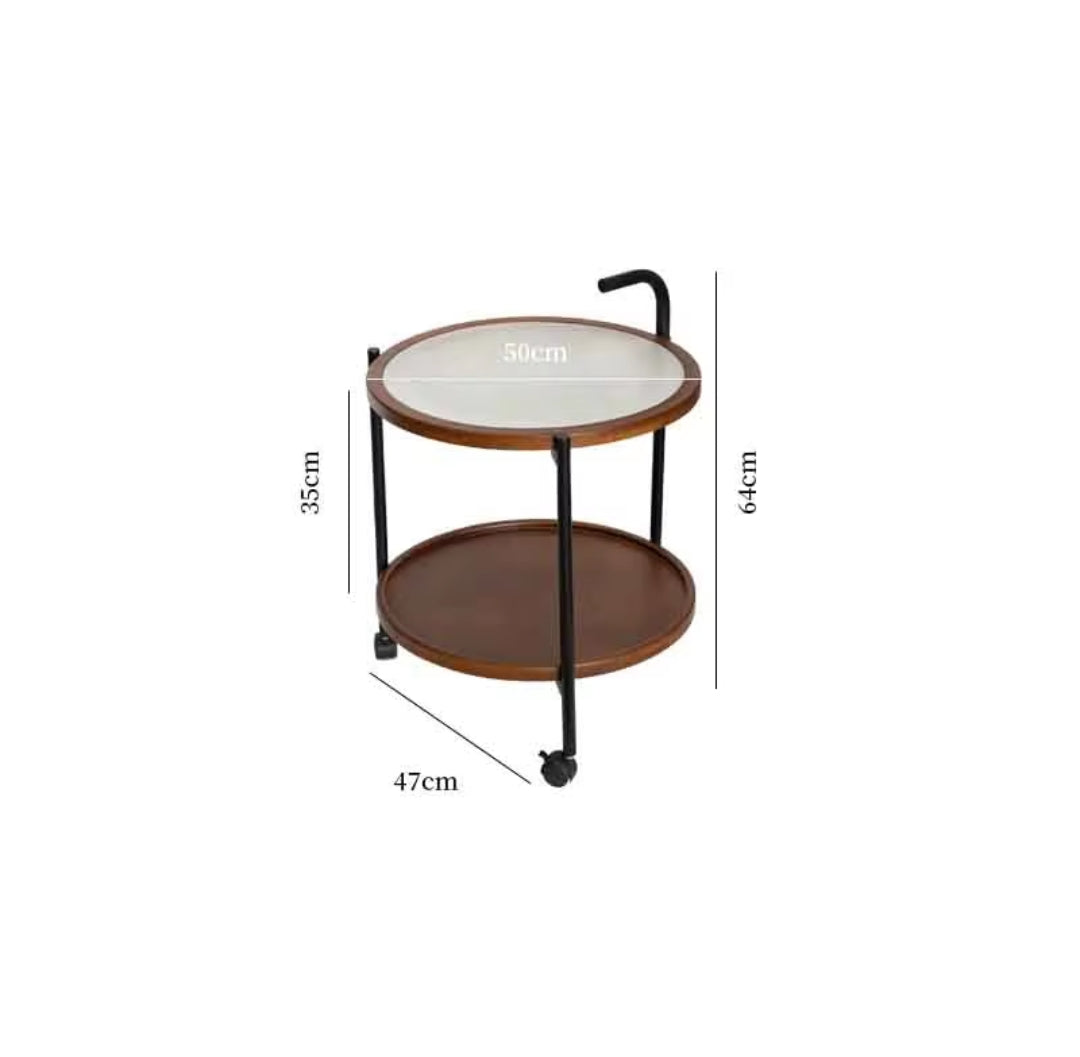 Dining Trolley Cart |Serving Cart with Wheels  Multipurpose Side Table for Kitchen, Dining, and Living Room