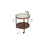 Dining Trolley Cart |Serving Cart with Wheels  Multipurpose Side Table for Kitchen, Dining, and Living Room