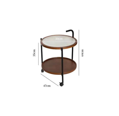 Dining Trolley Cart |Serving Cart with Wheels  Multipurpose Side Table for Kitchen, Dining, and Living Room