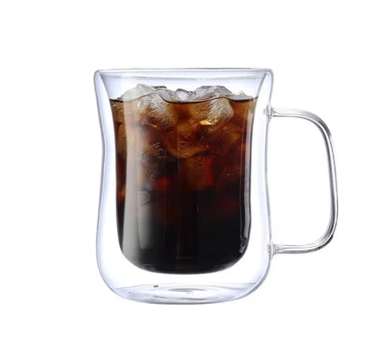 Clear Glass Coffee Mugs with Handles 450ml Double Wall Insulated Coffee Cups for Tea, Coffee, and EspressoUntitled 13Sept 16:46