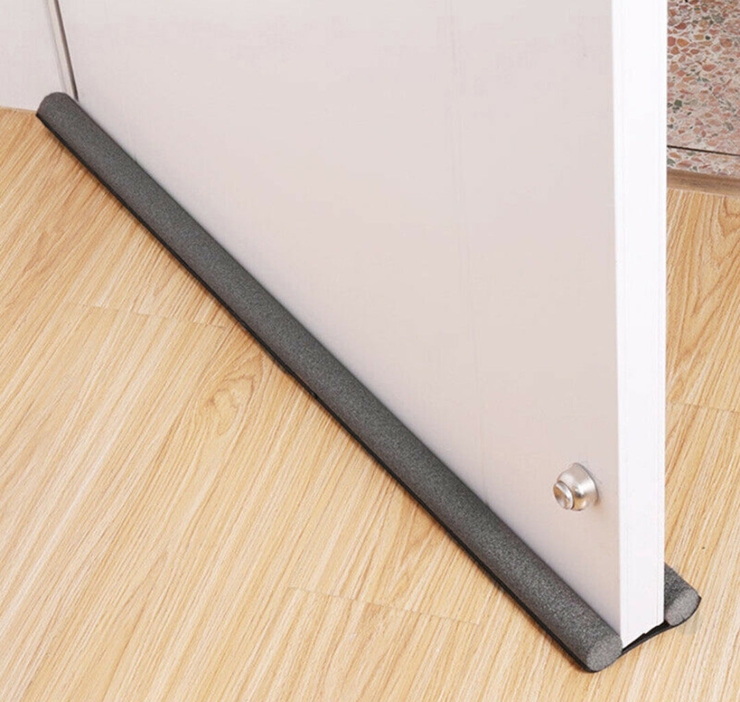 Bottom Door Sealer Strip 1 Meter Length, Available in Black, Grey, and Brown for Draft Protection