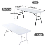 1.8 Meter Outdoor Foldable Table Portable and Durable Folding Table for Camping, Picnics, and Events