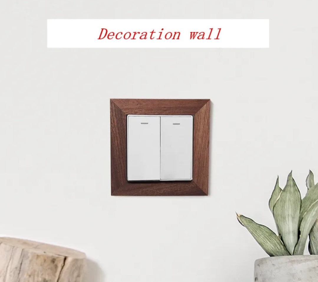 Decorative Socket Wooden Frames  Stylish Cover Frames for Wall Sockets and Switches