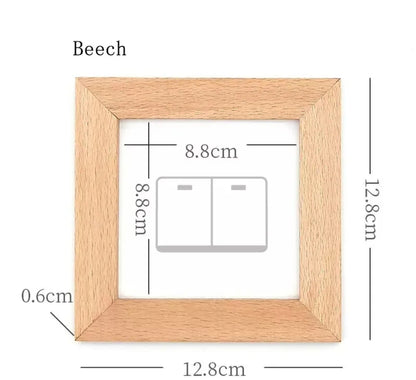 Decorative Socket Wooden Frames  Stylish Cover Frames for Wall Sockets and Switches