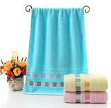 Cotton Hand Towels Set of 6, Soft and Absorbent, 18x24 Inches multi colour.