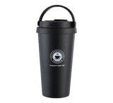 500ml Double Wall Stainless Steel Thermo Mug  Keeps Hot for 12 Hours, Available in Pink, Black, White, and Silver.