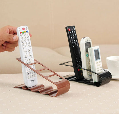 4 Slot Plastic Remote Control Holder Desktop Organizer for Home Appliances, Phone, and Sundries.