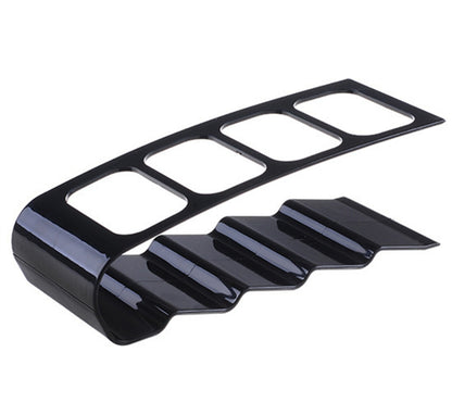 4 Slot Plastic Remote Control Holder Desktop Organizer for Home Appliances, Phone, and Sundries.