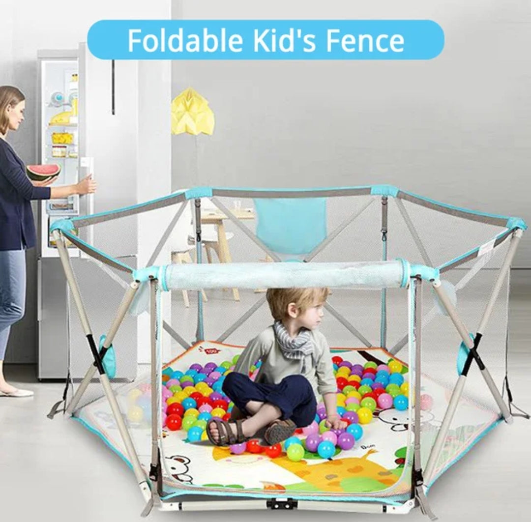 Foldable Portable Baby Playpen  Lightweight and Easy to Set Up, Safe Play Area for Babies and Toddlers