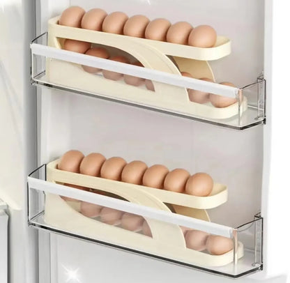 Space-Saving Egg Dispenser Holds Up to 14 Eggs, Durable Egg Holder for Kitchen Organization