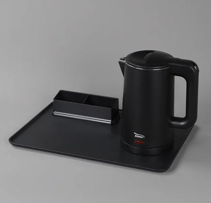 Premium Electric Kettle with Tray 800ml Matte Black Electric Kettle for Tea and Coffee Lovers, Perfect for Office|Home