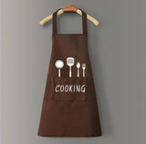 Durable Adults Kitchen Aprons Waterproof, Adjustable Cooking & Baking Aprons with Pockets