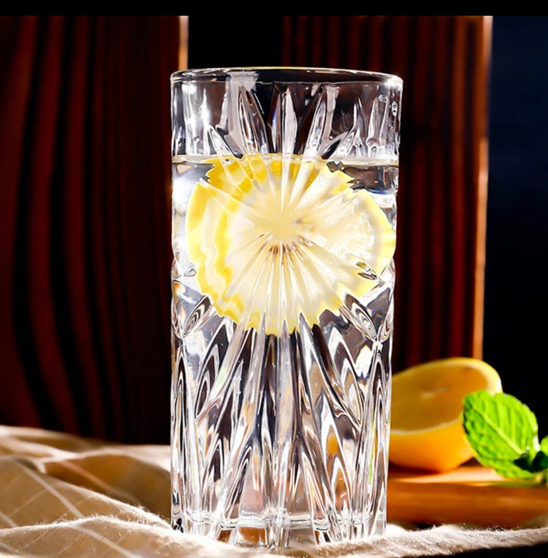 Set of 6 Quality Heavy Water Glasses Durable and Stylish Drinking Glasses for Everyday Use