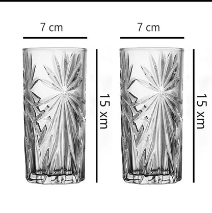 Set of 6 Quality Heavy Water Glasses Durable and Stylish Drinking Glasses for Everyday Use