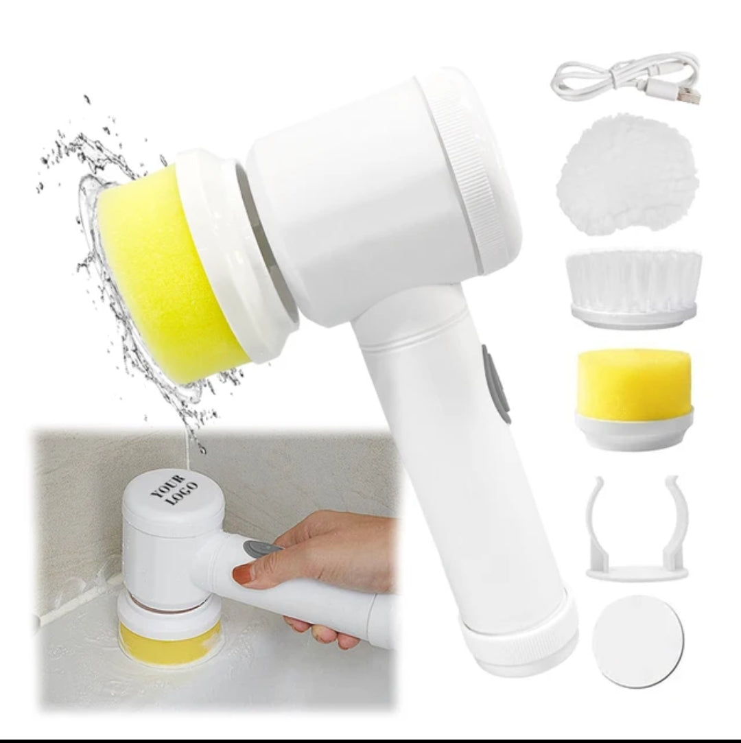 3in1 Waterproof Multipurpose Electric Cleaning Brush Battery Powered for Carpets, Kitchen, Bathroom, and More