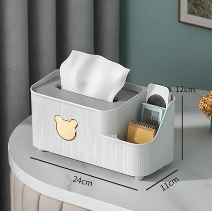 Compact Desktop Storage Box Ideal for Home, Office, and Living Room Organization, Made of Durable PP Material