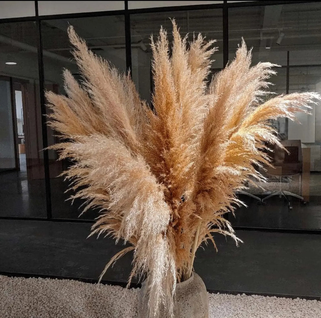 1.5m Artificial Dry Pampas Flowers Elegant Decorative Dried Flower Arrangement for Home, Office, and Events