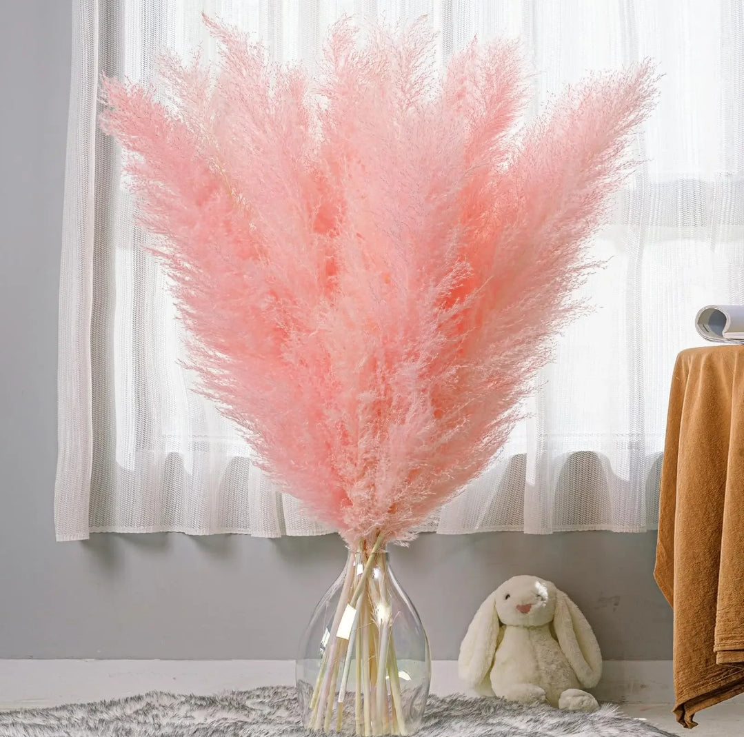 1.5m Artificial Dry Pampas Flowers Elegant Decorative Dried Flower Arrangement for Home, Office, and Events