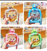 1000ML Cartoon Teddy Bear Water Bottle with Straw and Strap  Cute Kids Water Bottle for Indoor & Outdoor Use