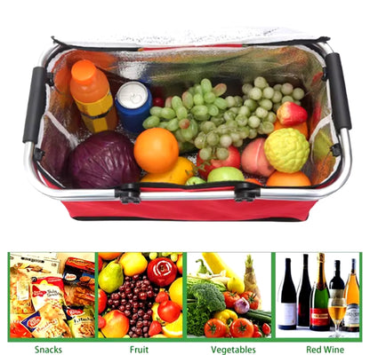 Picnic Foldable Insulated Portable Bag | Available in Black, Red, and Blue | Wholesale Price