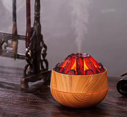 Charcoal Fire Humidifier | 2.2W 300ml Tank | 30 |50ml/h Spray Output | Available in 2 Colors